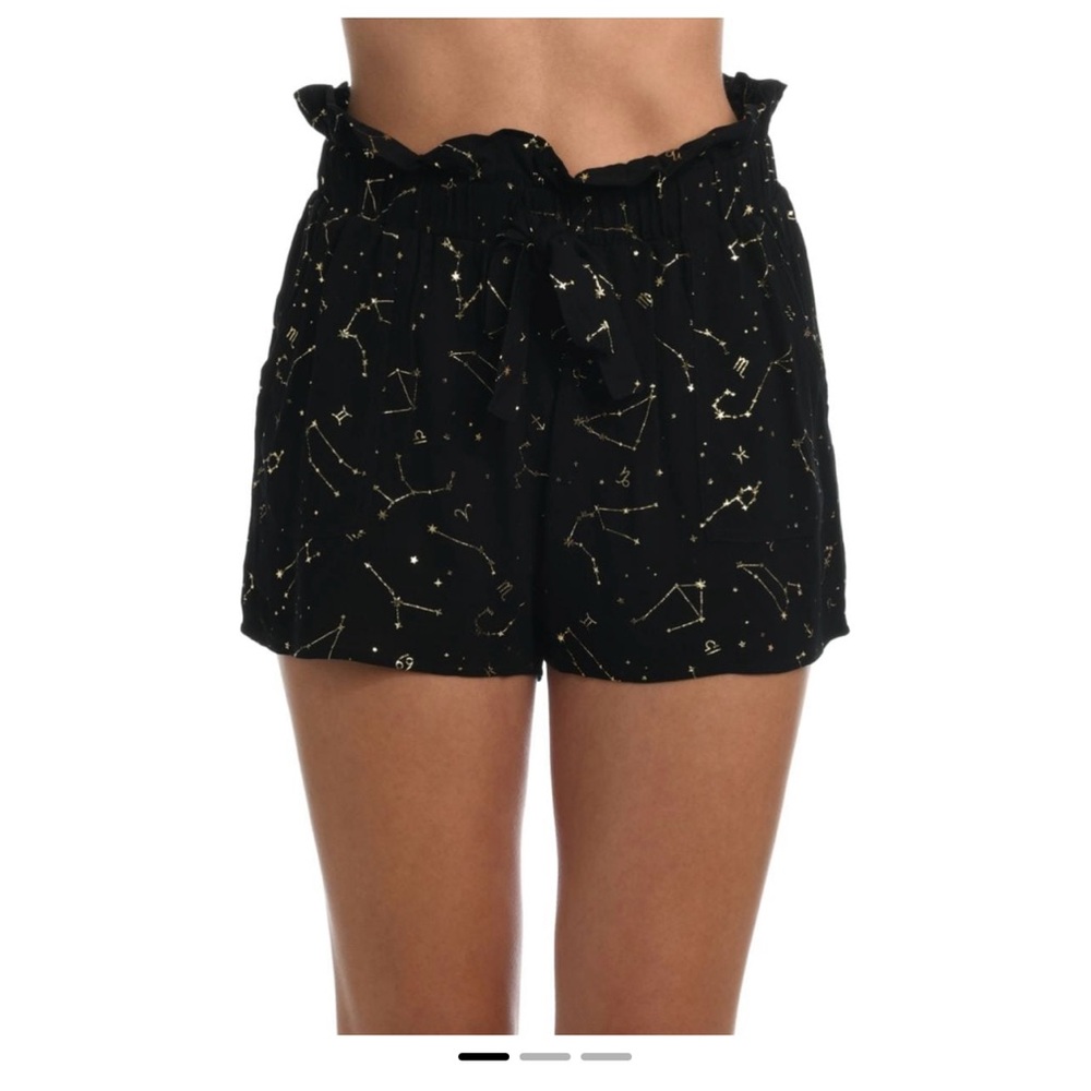 Zodiac foil print swim shorts